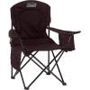 imageColeman Portable Camping Chair with 4Can Cooler Cushioned Seat ampamp Back with Side Pockets ampamp Cup Holder Carry Bag Included Great for Camping Tailgating Firepits Patio ampamp MoreBlack