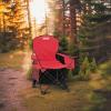 imageColeman Portable Camping Chair with 4Can Cooler Cushioned Seat ampamp Back with Side Pockets ampamp Cup Holder Carry Bag Included Great for Camping Tailgating Firepits Patio ampamp MoreRed