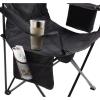 imageColeman Portable Camping Chair with 4Can Cooler Cushioned Seat ampamp Back with Side Pockets ampamp Cup Holder Carry Bag Included Great for Camping Tailgating Firepits Patio ampamp MoreBlack