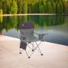 imageColeman Portable Camping Chair with 4Can Cooler Cushioned Seat ampamp Back with Side Pockets ampamp Cup Holder Carry Bag Included Great for Camping Tailgating Firepits Patio ampamp MoreGreyBlack