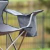 imageColeman Portable Camping Chair with 4Can Cooler Cushioned Seat ampamp Back with Side Pockets ampamp Cup Holder Carry Bag Included Great for Camping Tailgating Firepits Patio ampamp MoreGreyBlack