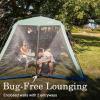 imageColeman Skylodge Portable Screenhouse with 1Minute Setup Screened Gazebo for BugFree Lounging Outdoor Sun Shade for Picnic Events Parties Camping ampamp MoreMoss