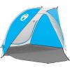 imageColeman Sun Shade  Portable Beach Tent  Beach Shade with UPF 50 Sun ProtectionCaribbean Blue