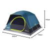 imageColeman 46810 Person Skydome Dark Room Tent with Rainfly 5 Minute Setup Blocks 90 of Sunlight 20 More Headroom Than Traditional Tents4person