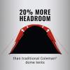 imageColeman 46810 Person Skydome Dark Room Tent with Rainfly 5 Minute Setup Blocks 90 of Sunlight 20 More Headroom Than Traditional Tents8person