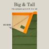 imageColeman Big Game 0F Big ampamp Tall Sleeping Bag Cold Weather Adult Sleeping Bag with Sherpa ampamp Flannel Lining and 2Way Zipper Fits Campers up to 65quotRecycled Sherpa Lining