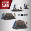 imageColeman Instant Tent with 1Minute Setup 46810 Person Tent with PreAttached Poles Air Vent ampamp Carry Bag4person