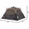 imageColeman Instant Tent with 1Minute Setup 46810 Person Tent with PreAttached Poles Air Vent ampamp Carry Bag4person
