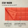 imageColeman Kompact CoolWeather Sleeping Bag 20F30F40F Adult Sleeping Bag with Heat Retention Stuff Sack ampamp SnagFree Zipper40f