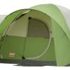 imageColeman Montana 8Person Camping Tent with Rainfly Weatherproof Family Tent Sets Up in 15 Mins Fits Multiple AirbedsGreen