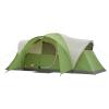 imageColeman Montana 8Person Camping Tent with Rainfly Weatherproof Family Tent Sets Up in 15 Mins Fits Multiple AirbedsGreen