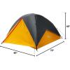 imageColeman PEAK1 Premium Backpacking Tent Waterproof Fabric with 2000mm Waterhead Rating can Withstand Winds up to 45 MPH Wide Door Star View Window ampamp Footprint Included 12346 Person Tent3person