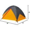 imageColeman PEAK1 Premium Backpacking Tent Waterproof Fabric with 2000mm Waterhead Rating can Withstand Winds up to 45 MPH Wide Door Star View Window ampamp Footprint Included 12346 Person Tent2person