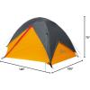 imageColeman PEAK1 Premium Backpacking Tent Waterproof Fabric with 2000mm Waterhead Rating can Withstand Winds up to 45 MPH Wide Door Star View Window ampamp Footprint Included 12346 Person Tent6person
