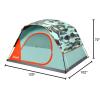 imageColeman Skydome Tent with 5 Minute Setup 2468 Person Weatherproof Tent with Rainfly ampamp Carry Bag 20 More Headroom Than Traditional CanopiesWatercolor