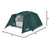 imageColeman Skydome Tent with FullFly Weather Vestibule Weatherproof 46 Person Tent Sets Up in 5 Minutes ampamp Protects from Water 20 More HeadroomContains Pfas