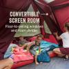imageColeman Skylodge Instant Tent with Rainfly 468 Person Family Tent Sets Up in a Minute Includes PreAttached Poles ampamp Carry BagRed