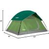 imageColeman Sundome Camping Tent with Rainfly 2346 Person Tent Sets Up in 10 Mins Weatherproof Shelter for Camping Festivals Backyard Sleepovers ampamp MoreSpruce Green