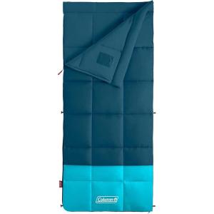 imageColeman Kompact Sleeping Bag IndoorOutdoor Lightweight Sleeping Bag for Adults 20F30F40F Options for Camping Hiking Backpacking with Included Compression SackSpace Blue