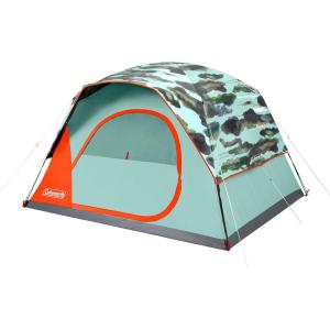 imageColeman Skydome Tent with 5 Minute Setup 2468 Person Weatherproof Tent with Rainfly ampamp Carry Bag 20 More Headroom Than Traditional CanopiesWatercolor