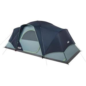 imageColeman Skydome XL Large Family Tent with 5 Minute Setup Weatherproof 812 Person Tent with Rainfly ampamp Carry Bag Fits Multiple Queen Airbeds Made of PFASFree Materials8person