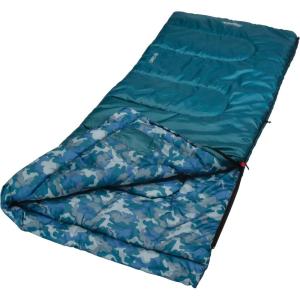 imageKeep the kids comfortable as they sleep under the stars with the Coleman Youth Sleeping Bag even when its 45 F outside ThermoTech insulation helps keep them comfortable all night longBlue
