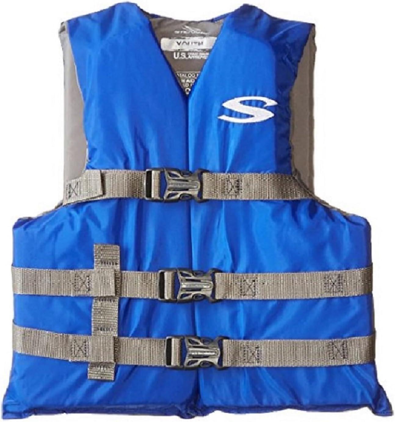 imageStearns Kids Life Vest USCG Approved Type III Life Jacket for Children Under 90lbs Youth PFD for Boating Swimming Watersports Pool Beach ampamp MoreBlue