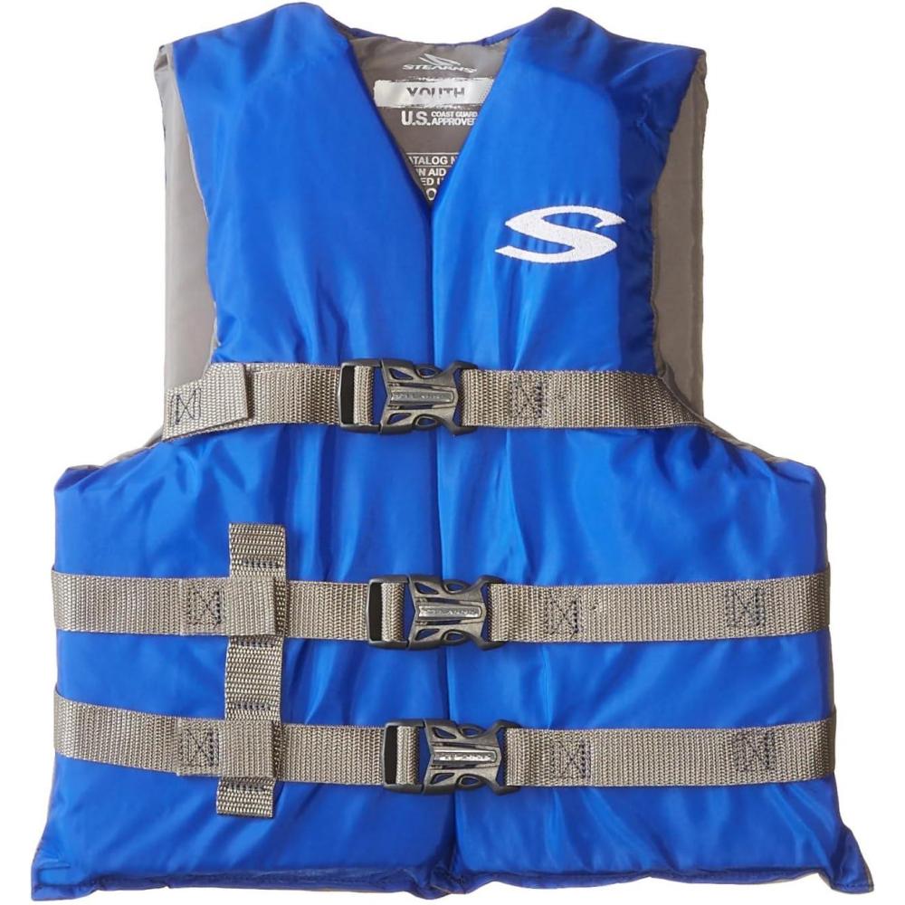 imageStearns Kids Life Vest USCG Approved Type III Life Jacket for Children Under 90lbs Youth PFD for Boating Swimming Watersports Pool Beach ampamp MoreBlue