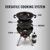 imageColeman 4in1 Portable Propane Grill with 4 Cooking Attachments GrillStoveGriddleWok with 7000 BTUs of Power for Grilling Tailgating Camping BBQ ampamp MoreBlack