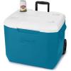 imageColeman 60qt Rolling Cooler with Wheels Insulated Portable Wheeled Chiller with Ice Retention Made in USA