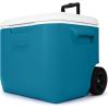 imageColeman 60qt Rolling Cooler with Wheels Insulated Portable Wheeled Chiller with Ice Retention Made in USA