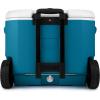 imageColeman 60qt Rolling Cooler with Wheels Insulated Portable Wheeled Chiller with Ice Retention Made in USA