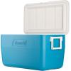 imageColeman Chiller 48qt Insulated Portable Cooler with Ice Retention ampamp HeavyDuty Handles Made in USAOcean Blue