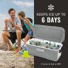 imageColeman Classic Series Insulated Portable Cooler LeakResistant Outdoor Hard Cooler Keeps Ice up to 5 Days 5270120150 QuartRock Grey
