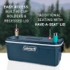 imageColeman Classic Series Insulated Portable Cooler LeakResistant Outdoor Hard Cooler Keeps Ice up to 5 Days 5270120150 QuartSpace Blue
