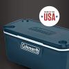 imageColeman Classic Series Insulated Portable Cooler LeakResistant Outdoor Hard Cooler Keeps Ice up to 5 Days 5270120150 QuartSpace Blue