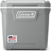 imageColeman Classic Series Insulated Portable Rolling Cooler with Wheels LeakResistant Outdoor Hard Cooler Keeps Ice up to 5 Days 100QuartRock Grey