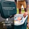 imageColeman Classic Series Insulated Portable Rolling Cooler with Wheels LeakResistant Outdoor Hard Cooler Keeps Ice up to 5 Days 100QuartSpace Blue