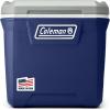 imageColeman Classic Series Insulated Portable Rolling Cooler with Wheels LeakResistant Outdoor Hard Cooler Keeps Ice up to 5 Days 100QuartTwilight
