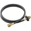 imageColeman HighPressure Propane Gas Hose and Adapter 5 Foot Type 1 Fitting or POL Fitting Available Use with Grills Stoves Lanterns Heaters and More5 Foot