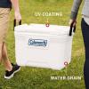 imageColeman Marine Cooler with Fully Insulated UV Guard Lid ampamp Body Keeps Ice for 3 Days Great for Boating ampamp Fishing 52qt100qt Wheeled120qt Options52qt