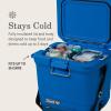 imageColeman Pro HeavyDuty 55qt Wheeled UltraLight Premium Hard Cooler ExtraThick Insulation Keeps Ice up to 5 Days 92Can Capacity HeavyDuty WheelsNeptune