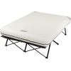 imageColeman QueenSize Airbed Cot Combination Folding Air Mattress with Steel Frame ampamp Side Table Battery Pump Included Great for Camping Lounging Elevated Sleeping Guests ampamp MoreCot