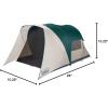imageColeman Weatherproof 4Person Cabin Tent with Screened Porch Screen Room Adds 35 More Space Rainfly Included 10Minute SetupContains Pfas