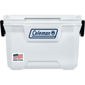 imageColeman Marine Cooler with Fully Insulated UV Guard Lid ampamp Body Keeps Ice for 3 Days Great for Boating ampamp Fishing 52qt100qt Wheeled120qt Options52qt