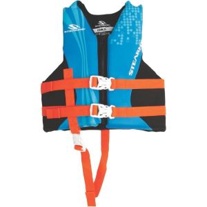 imageStearns Adjustable Kids Life Jacket USCG Approved PFD for Children Weighing 3050lbs Youth Life Vest for Boating Swimming Watersports Pool Beach ampamp MoreBlue