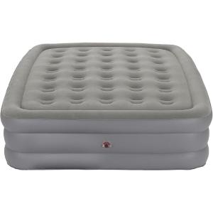 imageColeman GuestRest 18quot Plush Top Double High Air Mattress Airbed with Integrated Storage System and Carry Bag Pump Not Included QueenQueen 18