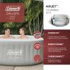 imageBestway Coleman Palm Springs 4 to 6 Person EnergySense Smart AirJet Plus Inflatable Hot Tub Outdoor Spa with 140 AirJets and Insulated Cover2 Capacity Light Grey