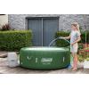 imageBestway Coleman Palm Springs 4 to 6 Person EnergySense Smart AirJet Plus Inflatable Hot Tub Outdoor Spa with 140 AirJets and Insulated Cover4 Capacity Forest Green