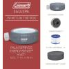 imageBestway Coleman Palm Springs 4 to 6 Person EnergySense Smart AirJet Plus Inflatable Hot Tub Outdoor Spa with 140 AirJets and Insulated Cover6 Capacity Energy Efficient Grey
